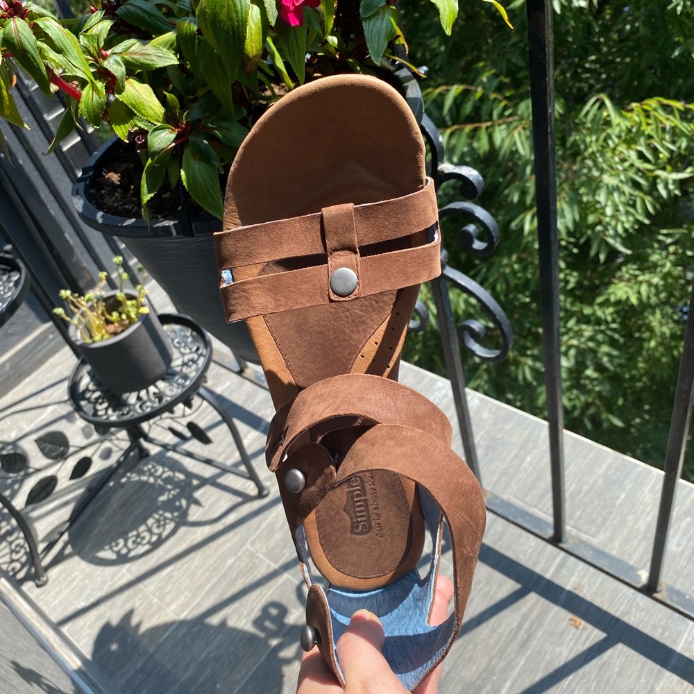 Brown Suede Sandals